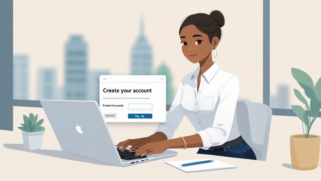 how to creat an account